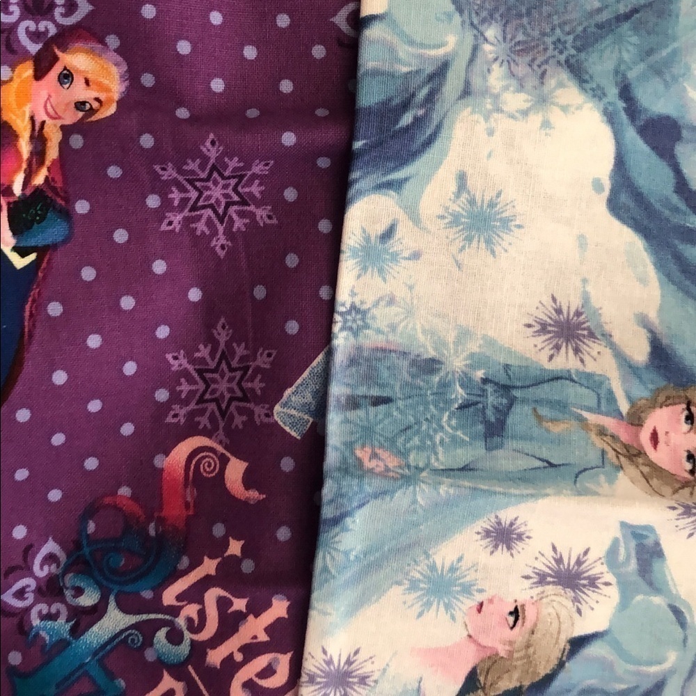 DISNEY Frozen fabric Elsa and Anna fat quarters. NEW Bundle & save!